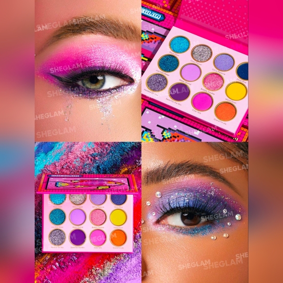 Sheglam Fin Within Eyeshadow Palette NIB Sealed 12 Bright Shimmery Shades - Picture 8 of 9